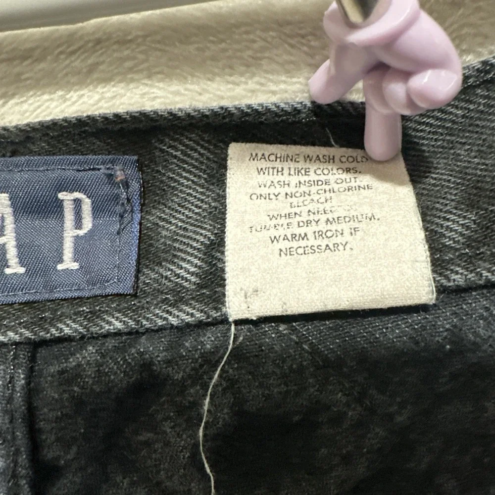 Vintage Gap High Rise Tapered Mom Denim Jeans‎ Women's 12 Black Slim Patchwork